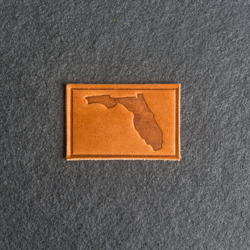 Florida Leather Patches with optional Velcro added