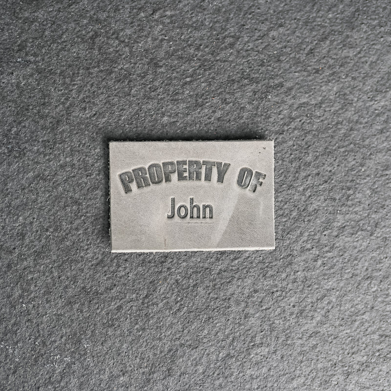 Property of Personalized Leather Patch with Velcro Back | Back to School