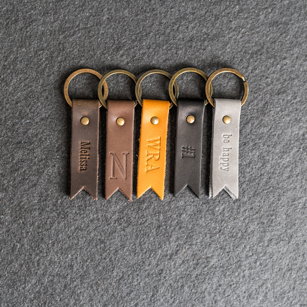 Flag Keychain Personalized Premium Leather Keychain Custom Key