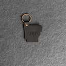 Arkansas Keychain | Personalized Premium Leather Keychain