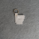 Arkansas Keychain | Personalized Premium Leather Keychain