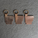 Arkansas Keychain | Personalized Premium Leather Keychain