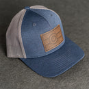Leather Patch Performance Style Trucker Hat - Colorado Flag Stamp
