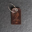 Mr. or Mrs. Design Stamped Leather Luggage Tags