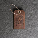 Mr. or Mrs. Design Stamped Leather Luggage Tags