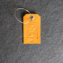 Mr. or Mrs. Design Stamped Leather Luggage Tags
