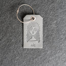 Mr. or Mrs. Design Stamped Leather Luggage Tags