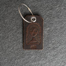 Mr. or Mrs. Design Stamped Leather Luggage Tags