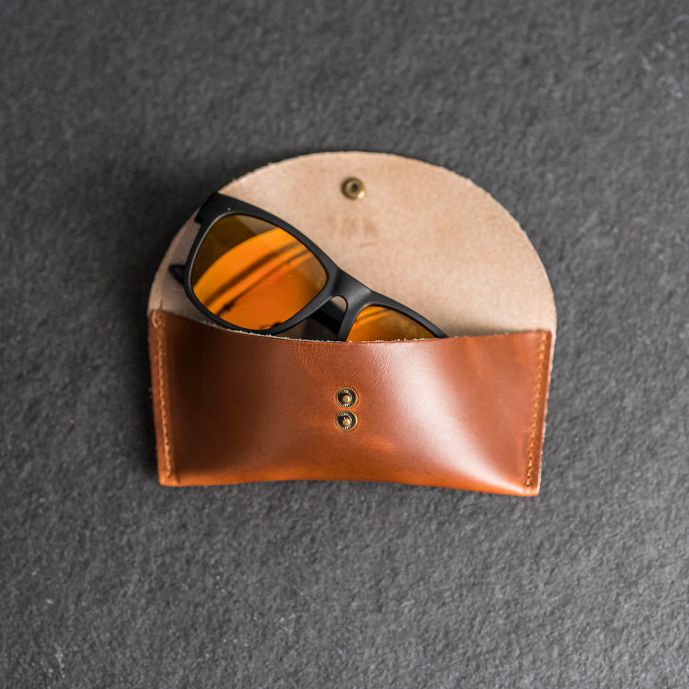 personalized goggles Personalized Leather Sunglasses Case