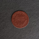 Seasons Greetings Leather Coasters - 4" Round or Square - Sold individually or as a Set of 4