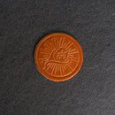 Noel Leather Coasters - 4" Round or Square - Sold individually or as a Set of 4
