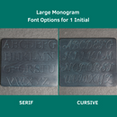 Limited Edition Personalized Green Leather Coasters -  Individual or Set of 4