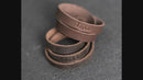 Personalized Leather Triple Wrap Bracelet