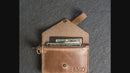 Wristlet Zipper Wallet - Personalized Leather Wallet