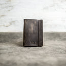 Classic Personalized Leather Pocket Journal with Professional Elastic Closure