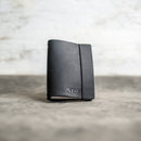 Refillable Personalized Leather Pocket Journal with Professional Elastic Closure