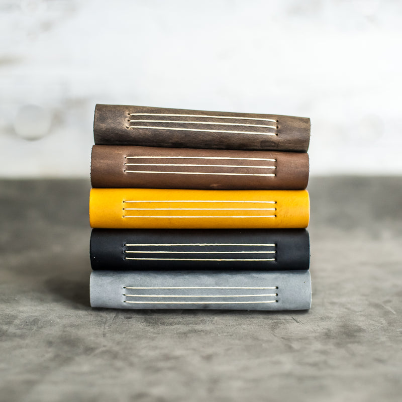 Classic Personalized Leather Pocket Journal