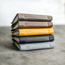 Classic Personalized Leather Pocket Journal with Professional Elastic Closure