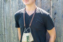 Personalized Premium Leather Face Mask Lanyard