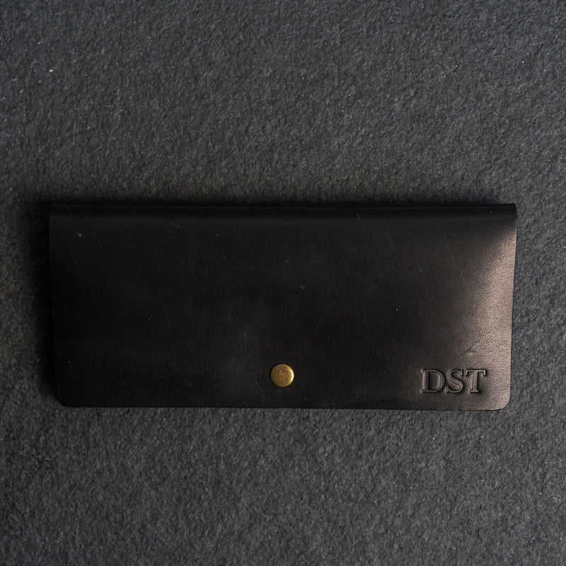 Long Wallet - Single Sided - Personalized Leather Wallet
