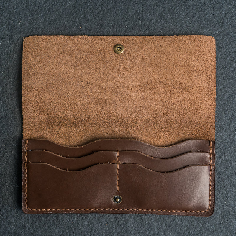 Long Wallet - Single Sided - Personalized Leather Wallet