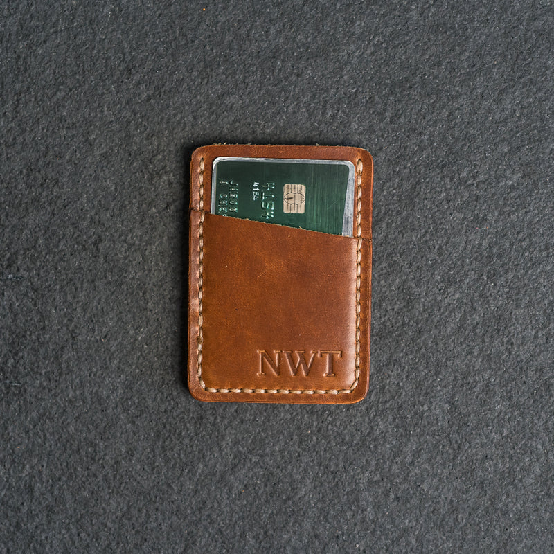 Two Pocket Wallet - Personalized Leather Wallet