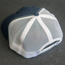 Leather Patch Trucker Style Hat - Dad Stamp