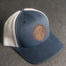 Leather Patch Trucker Style Hat - PNW Stamp