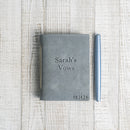 Personalized Leather Vow Book - (First Name)'s Vows (Serif)