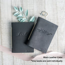 Bride or Groom Personalized Leather Wedding Vow Books with Name and/or Date