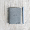 Personalized Leather Vow Book - Vows (Serif)