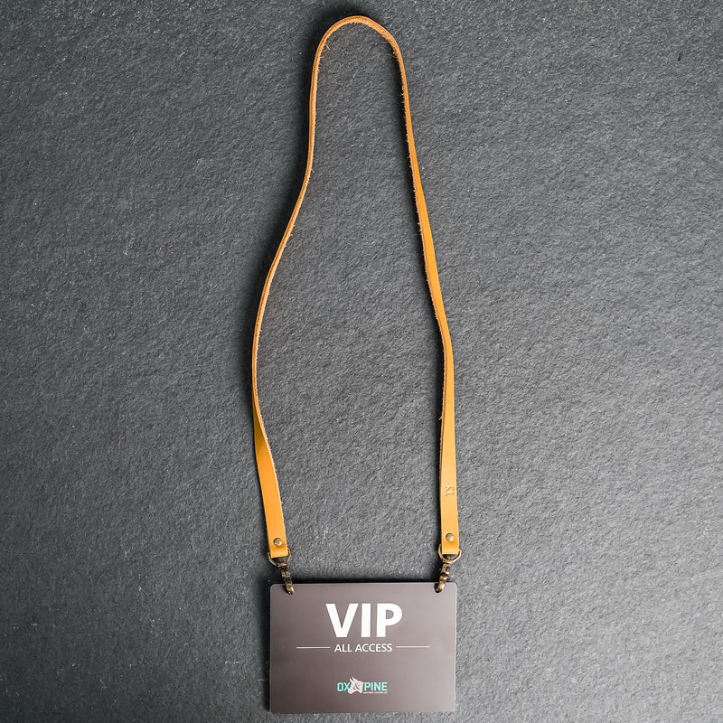 Personalized Leather Event Lanyards
