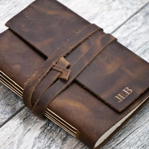 Monogram Your Own Personalized Leather Journal