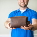 Personalized Leather Dopp Kit
