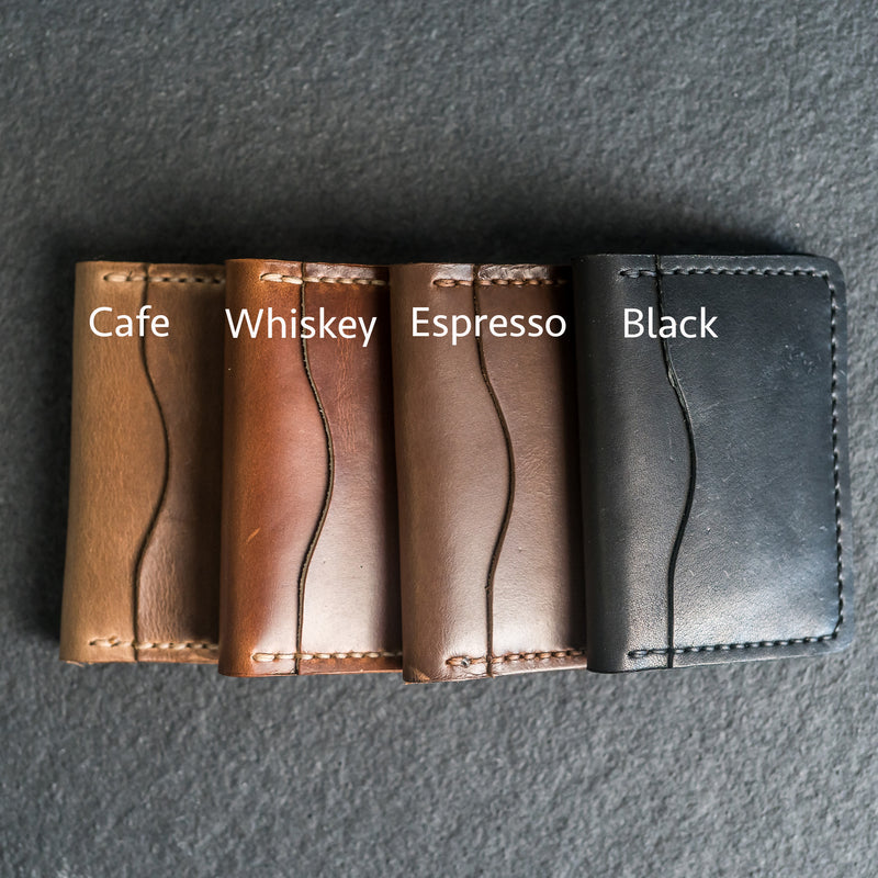 5 Pocket Bifold Wallet - Personalized Leather Wallet