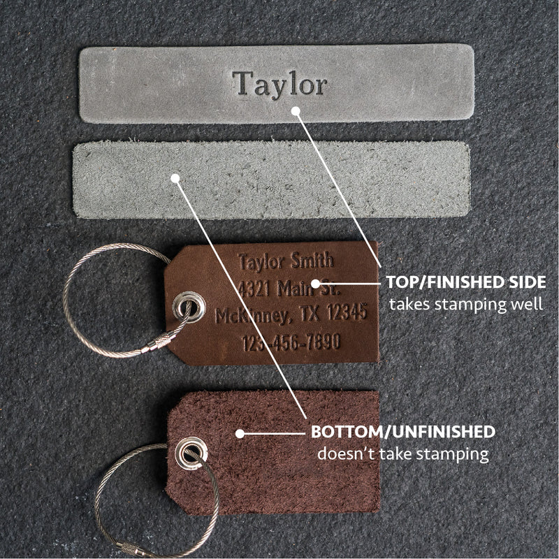 Personalized Leather Luggage Tags
