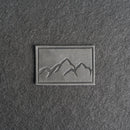 Mountain Range Leather Patches with Optional Hook and Loop Fastener