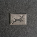Deer Stamp Leather Patches with Optional Hook and Loop Fastener