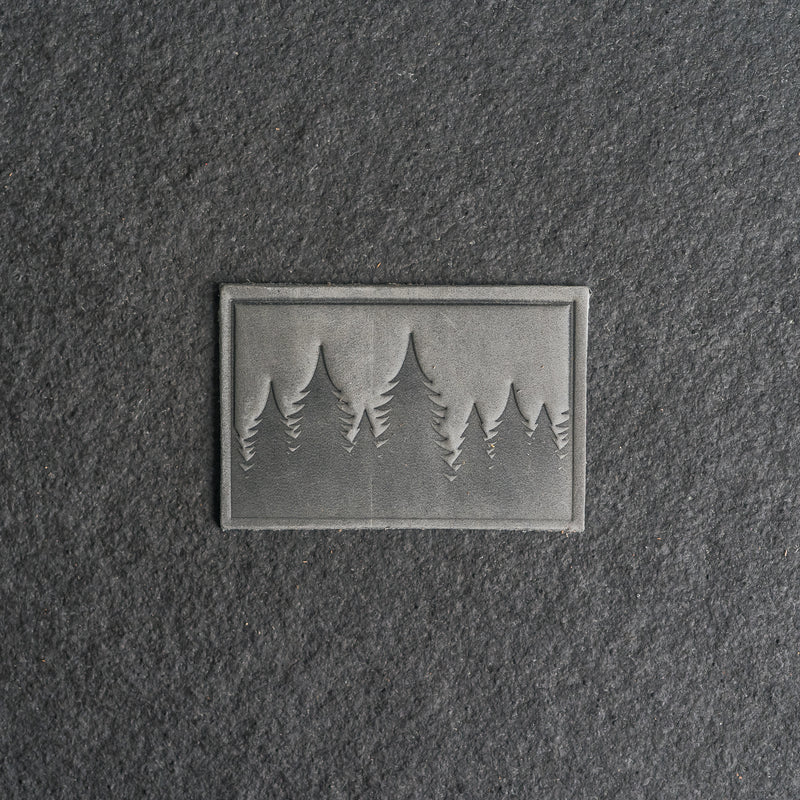 Pine Tree Ridgeline Leather Patches with optional Velcro added