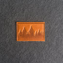 Pine Tree Ridgeline Leather Patches with Optional Hook and Loop Fastener