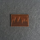 Pine Tree Ridgeline Leather Patches with Optional Hook and Loop Fastener