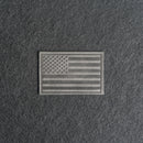 American Flag Leather Patches with Optional Hook and Loop Fastener