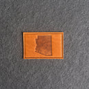 Arizona Leather Patches with Optional Hook and Loop Fastener