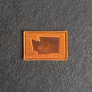 Washington Leather Patches with Optional Hook and Loop Fastener