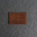 Colorado Flag Leather Patches with Optional Hook and Loop Fastener