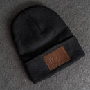 Beanie with Leather Patch Attached - Colorado Flag Stamp