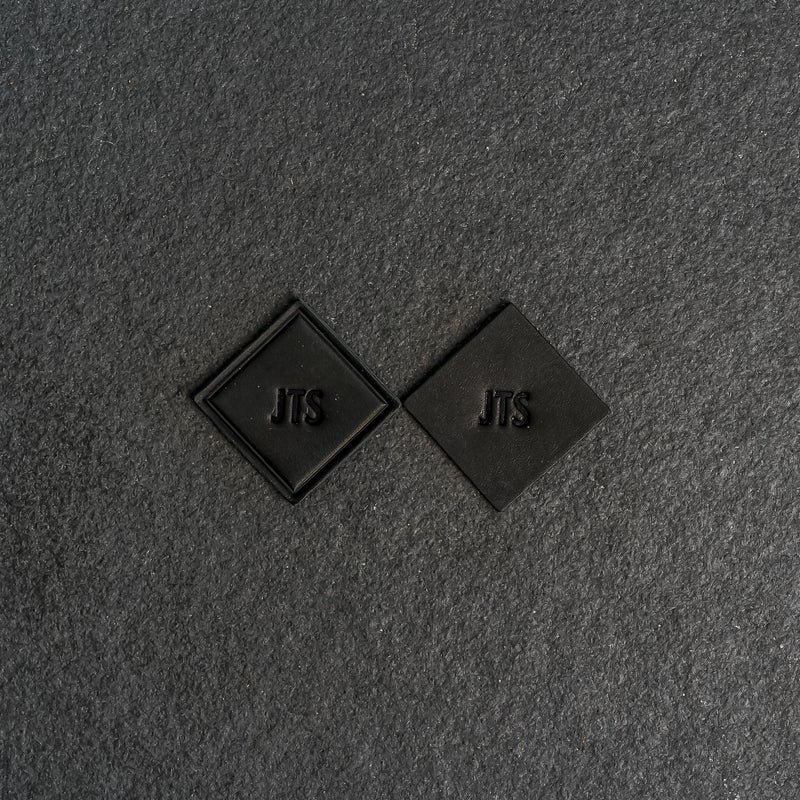 CUSTOM WHITE ON BLACK CALL SIGN PATCH PCX 2” X 2” WITH VELCRO® BRAND  FASTENER