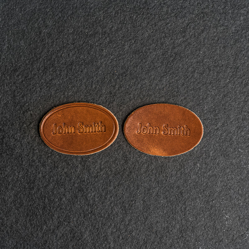 Custom Leather Patches - Personalized with Logo, Text, or Initials - Blank Leather Patches