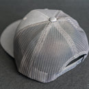 Leather Patch Performance Style Trucker Hat - Circle Patch - Fish Stamp