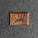 Deer Stamp Leather Patches with Optional Hook and Loop Fastener